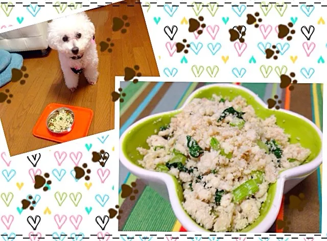 Snapdishの料理写真:犬飯…🐶手作りふりかけ。|ラパンママさん