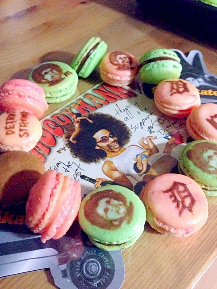 I love #moodymann and #mahoganimusic homemade macarons #KDJrecords #detroitstrong|Kumigarさん