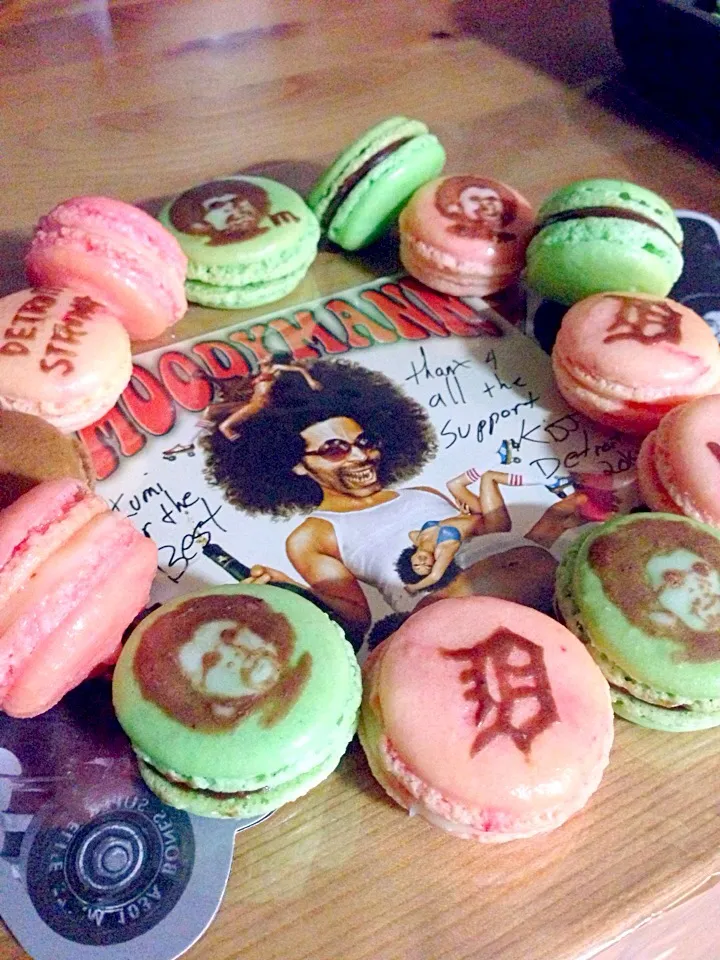 I love #moodymann and #mahoganimusic homemade macarons #KDJrecords #detroitstrong|Kumigarさん