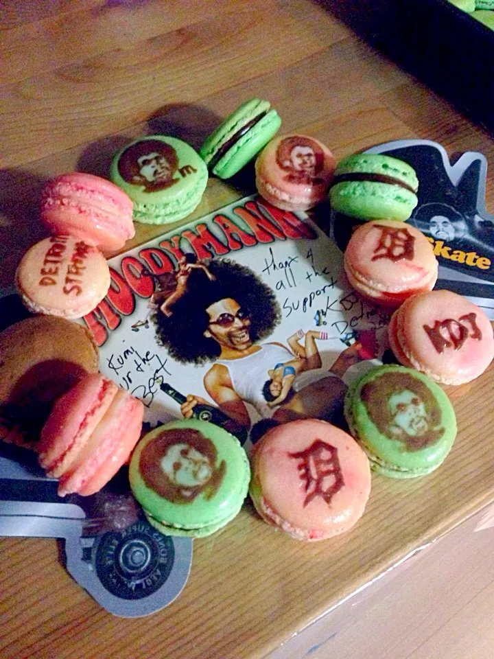 I love #moodymann and #mahoganimusic homemade macarons #KDJrecords #detroitstrong|Kumigarさん