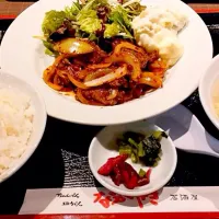 Snapdishの料理写真:ながさき 上ハラミ定食(日替)|まさぽんさん