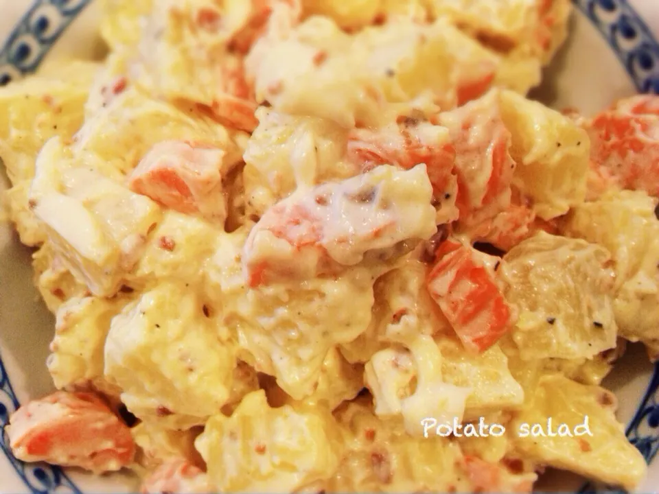 Potato Salad with carrot and bacon|yongyongさん