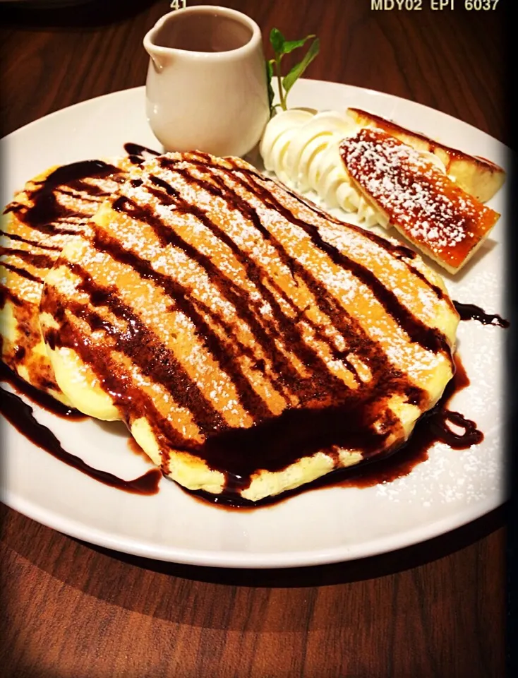 Snapdishの料理写真:Ricotta cheese pancake|chieさん