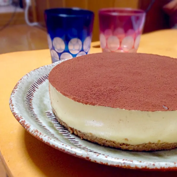 Snapdishの料理写真:ティラミスをホールケーキに！！|miさん