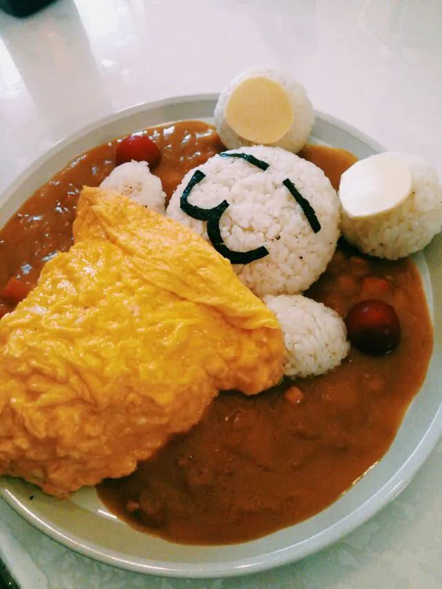 Snapdishの料理写真:お昼寝オムライスカレー|ぷちょさん