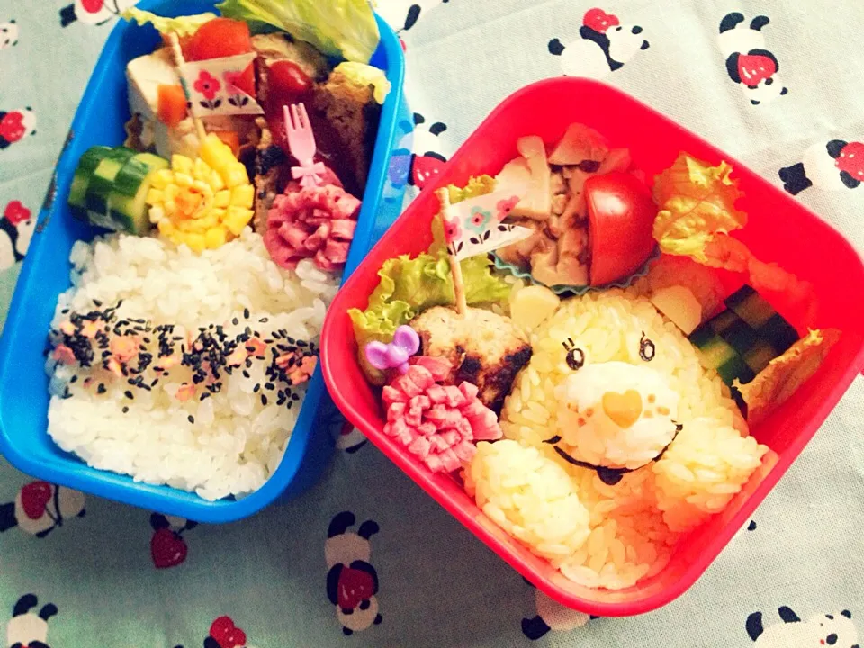 Snapdishの料理写真:ケアベア弁当|kysbooさん