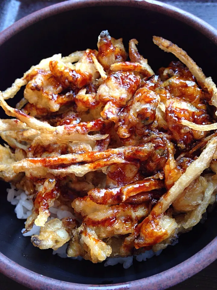 朝飯『ゆで太郎』＠あさり牛蒡かき揚げ丼  ひっさびさのご飯物❗️|Minor.SSKさん