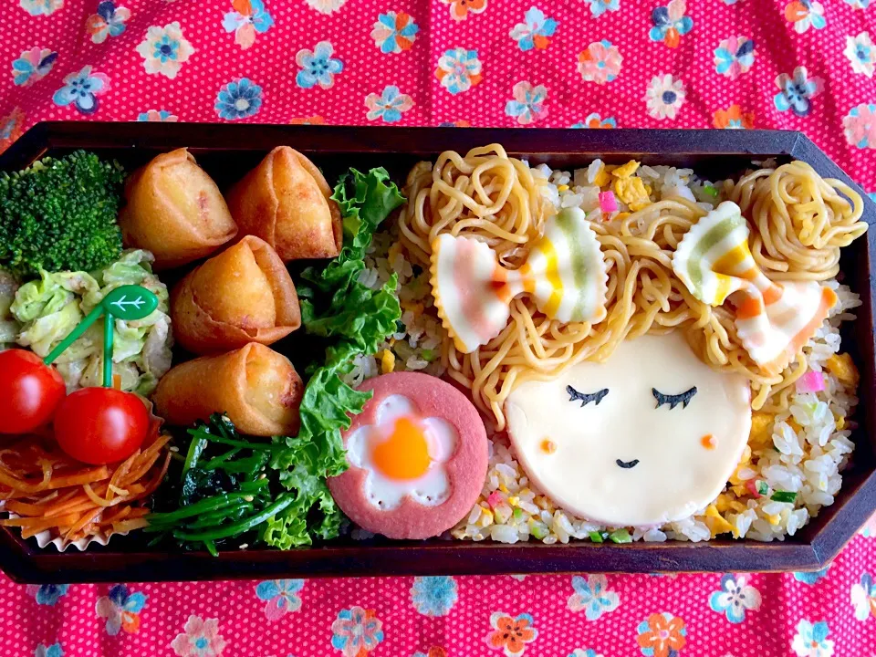 Snapdishの料理写真:今日の息子のお弁当2014/05/08|ミホさん