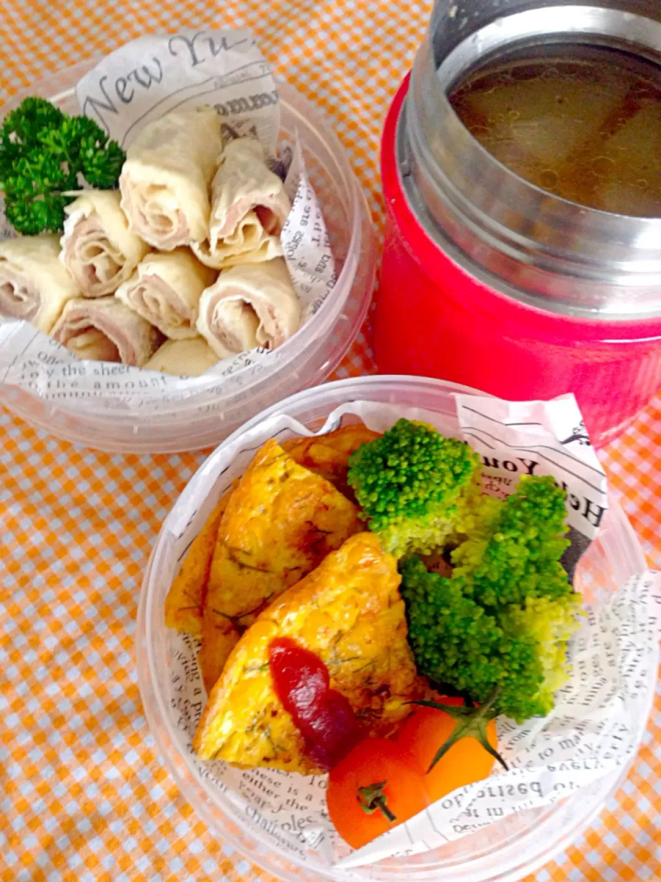 Snapdishの料理写真:2014/05/08 中学生女子のお弁当 🌞 School Lunch Box|thanksanさん