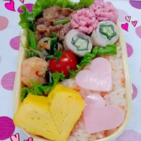 今日もふつ〜のお弁当(;∀;)