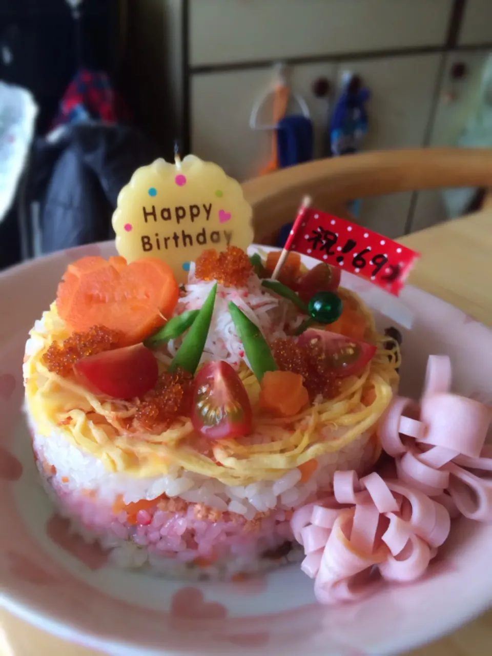 Snapdishの料理写真:ちらし寿司ケーキ|かーちさん