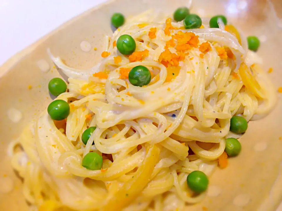 Snapdishの料理写真:hiroyukiさんの料理 オレンジクリームパスタ🍝|ゆぅみんさん