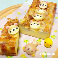 Snapdishの料理写真:超簡単♫混ぜるだけ♫ バナナカスタードケーキ♡