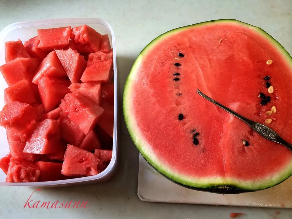 Snapdishの料理写真:すいか🍉|かまさん