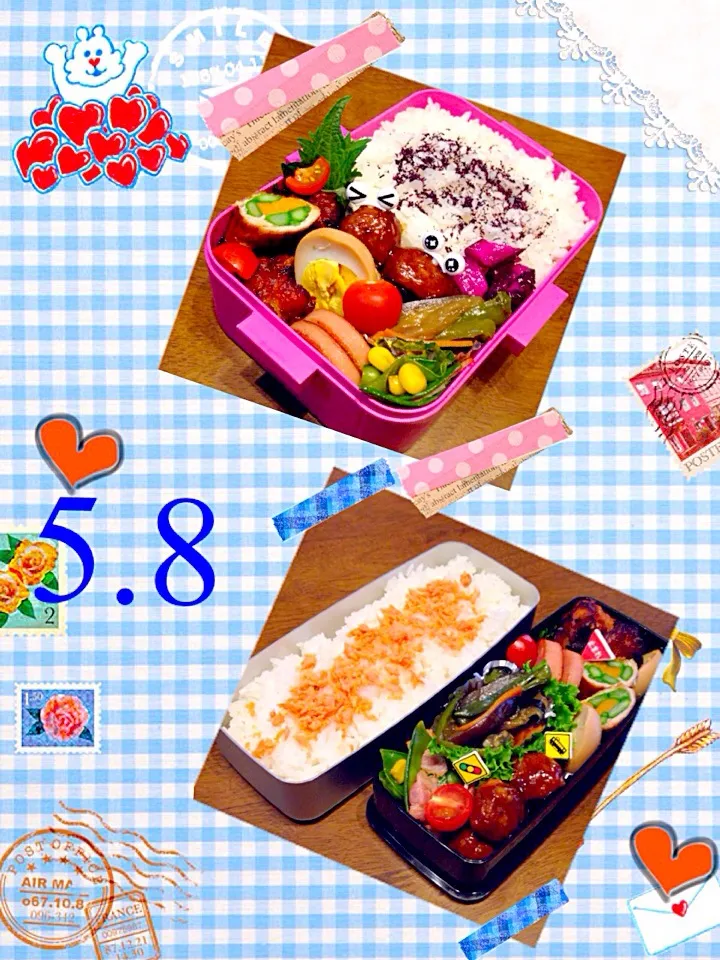 旦那さんと高校生息子弁当😊|へなさん