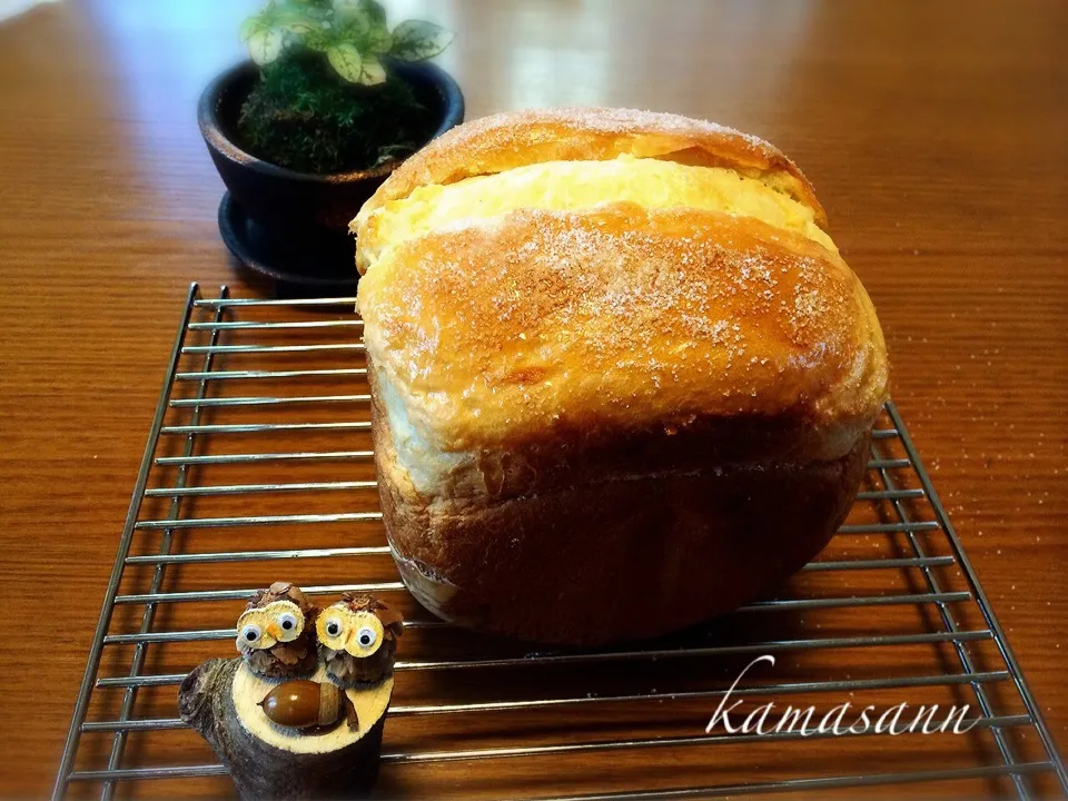 ももさんの料理 バタートップ食パン*\(^o^)/*  焼けました(=^ェ^=)v|かまさん