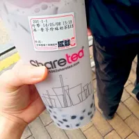 taro green milk tea with pearls :)|loria kangさん