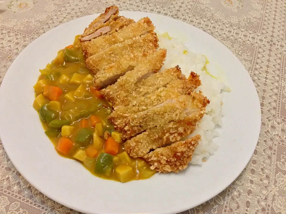 Deepfried pork with curry vegetable|zardさん