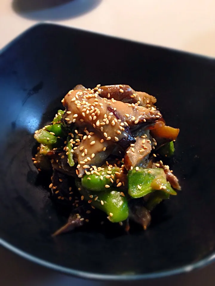 ナスとピーマンの鍋しぎ|ifumさん