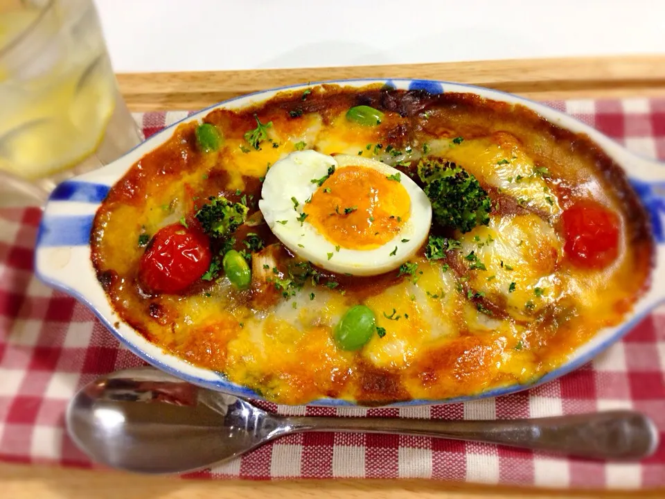 Snapdishの料理写真:焼きカレーだじょ〜っ❗️😆|みほままこさん