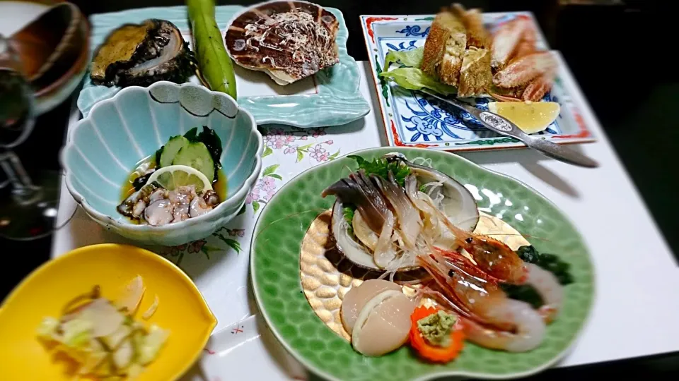 旅館の夜ご飯|にゃんこさん