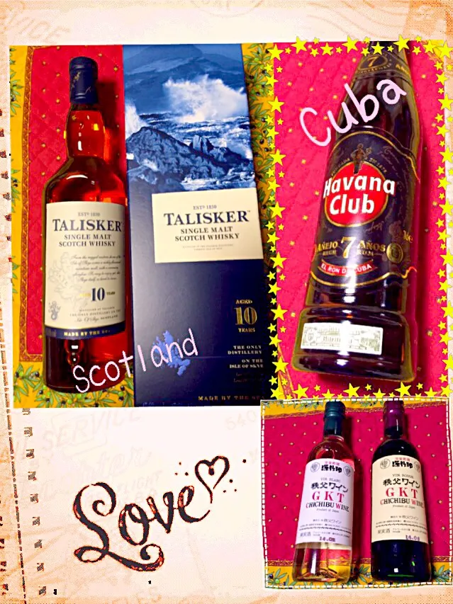 Birthday presents♡Talisker, Habana club 7 yrs, GKTs|cocoaさん