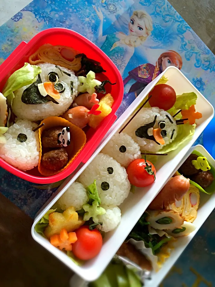 Snapdishの料理写真:アナ雪弁当。|ふなこさん