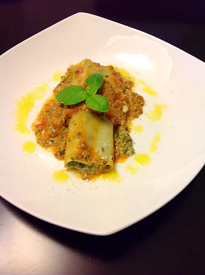 Cannelloni with homemade ricotta cheese and spinach|ダイアナさん