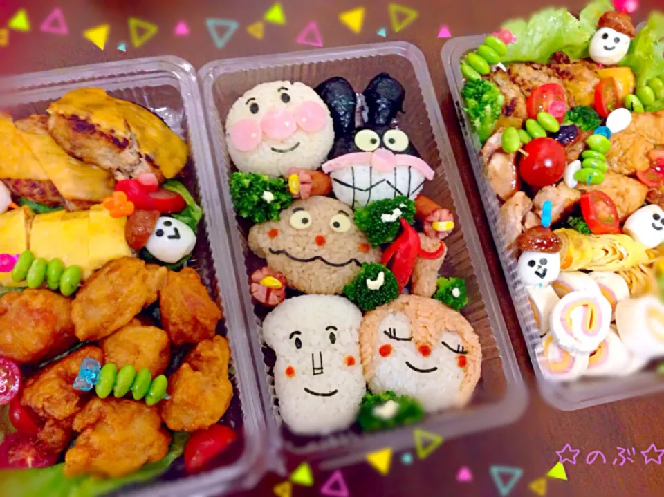 ❤︎遠足お弁当☆アンパンマンと仲間達❤︎|ひゆりままさん