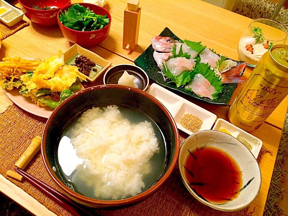 真鯛づくし定食🍚🎣|あうあうぶーさん