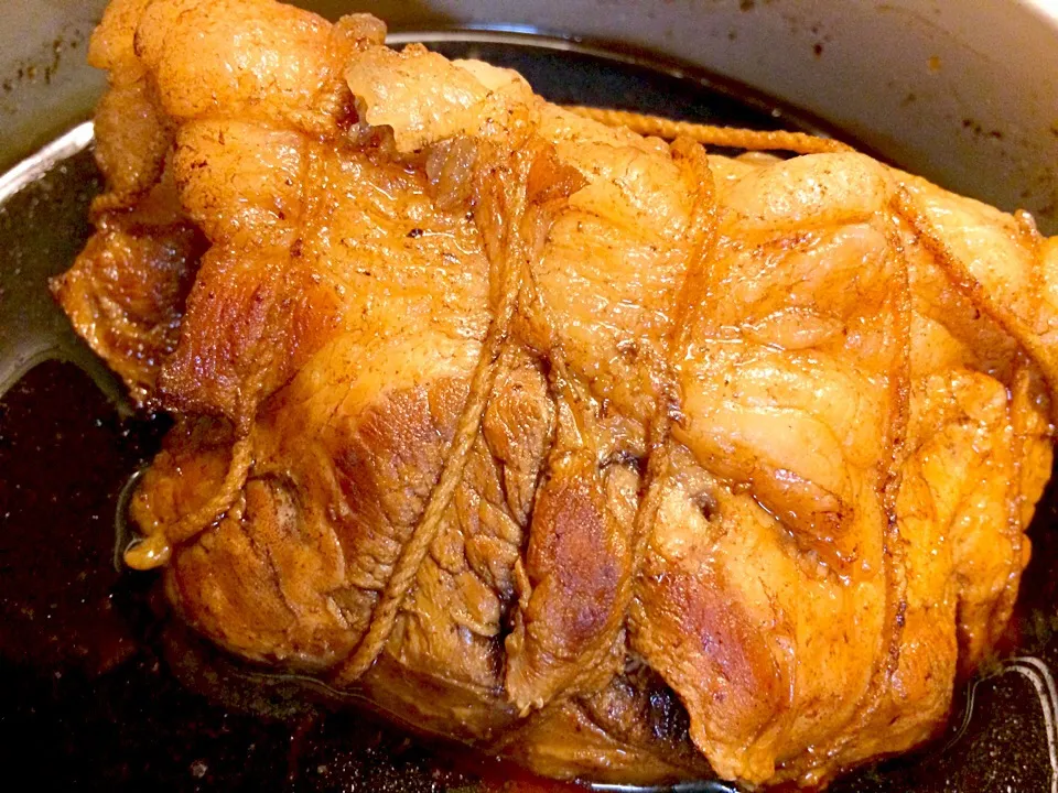 紅茶豚さんタレに半身浴中|かずみさん