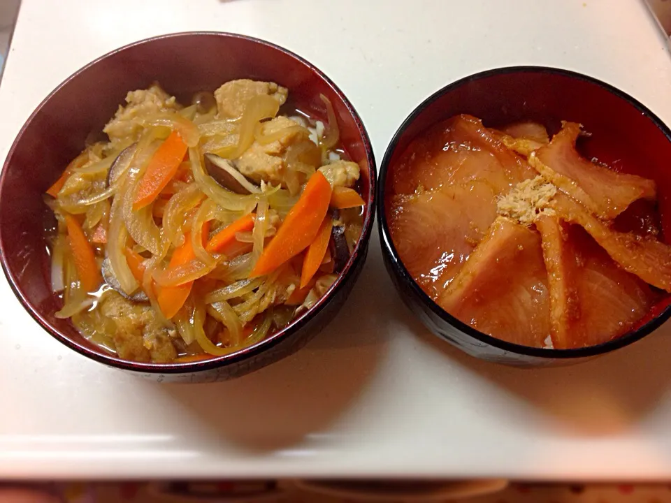 うどんと鉄火丼|にしさん