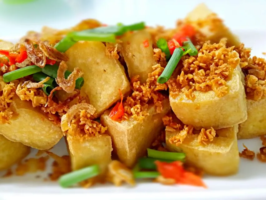 fried tofu crispy garlic chilli 👄|🌷lynnlicious🌷さん