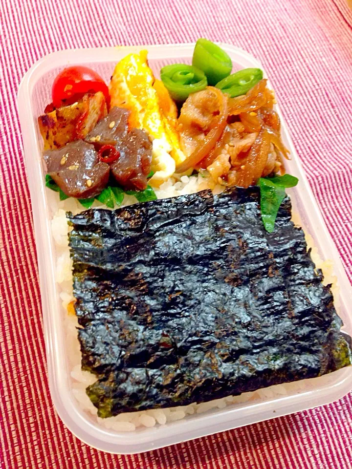 旦那さん弁当^_^♡のり弁|kaoさん