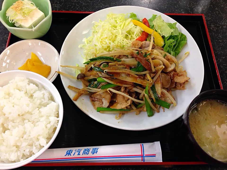 Snapdishの料理写真:スタミナ焼き定食|Shigechika AIKAWAさん