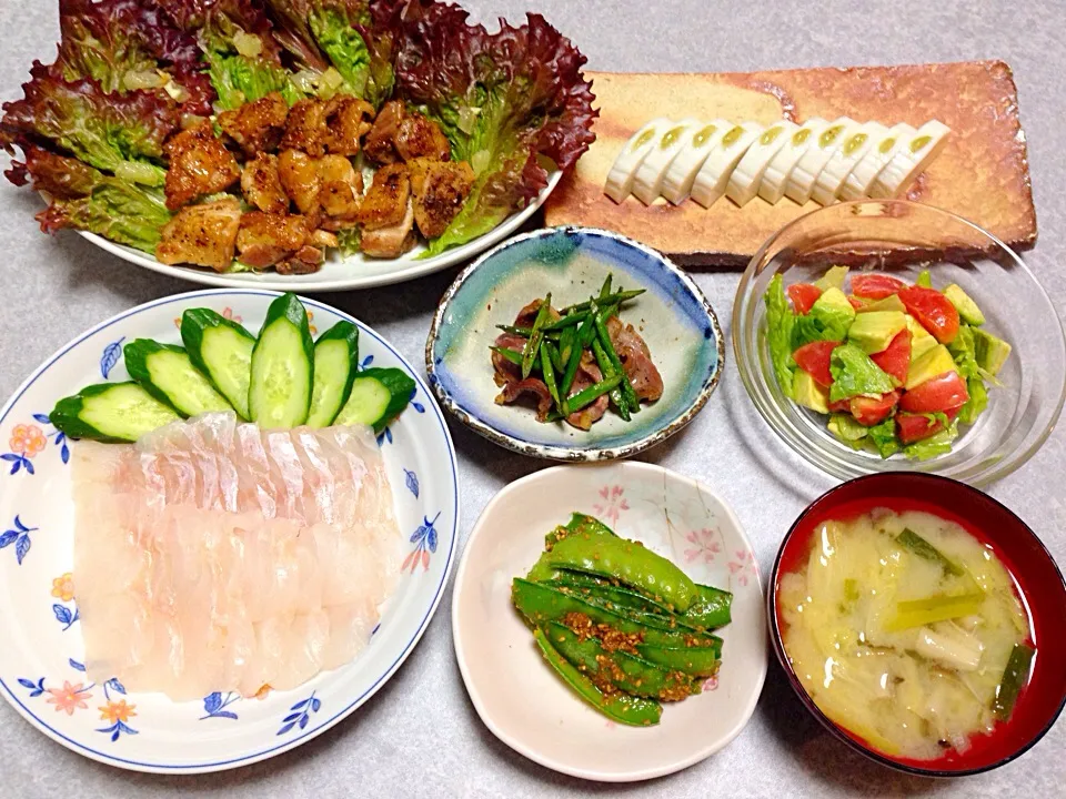 Snapdishの料理写真:野菜たっぷり晩ご飯|Orie Uekiさん