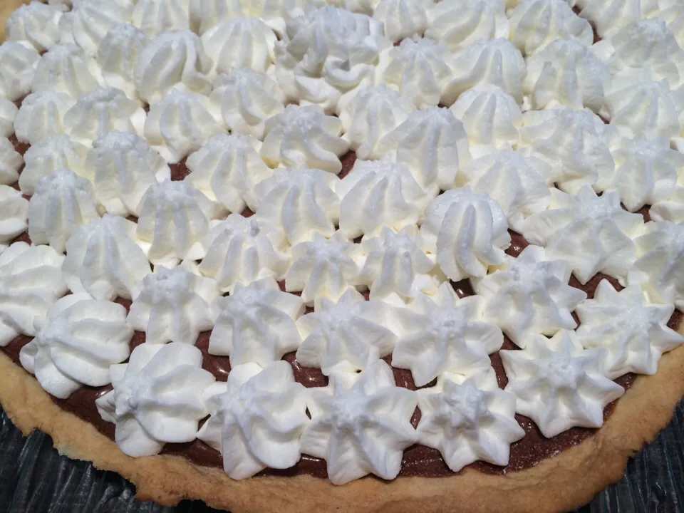 Snapdishの料理写真:Tarte mousse chocolat et chantilly|Mimi la gourmandeさん