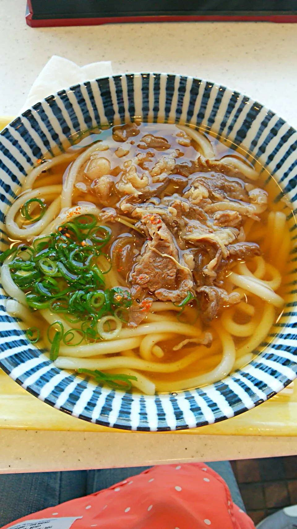 近江牛うどん(o^-^)今日のお昼ご飯♪|えみ(๑´ڡ`๑)♪さん