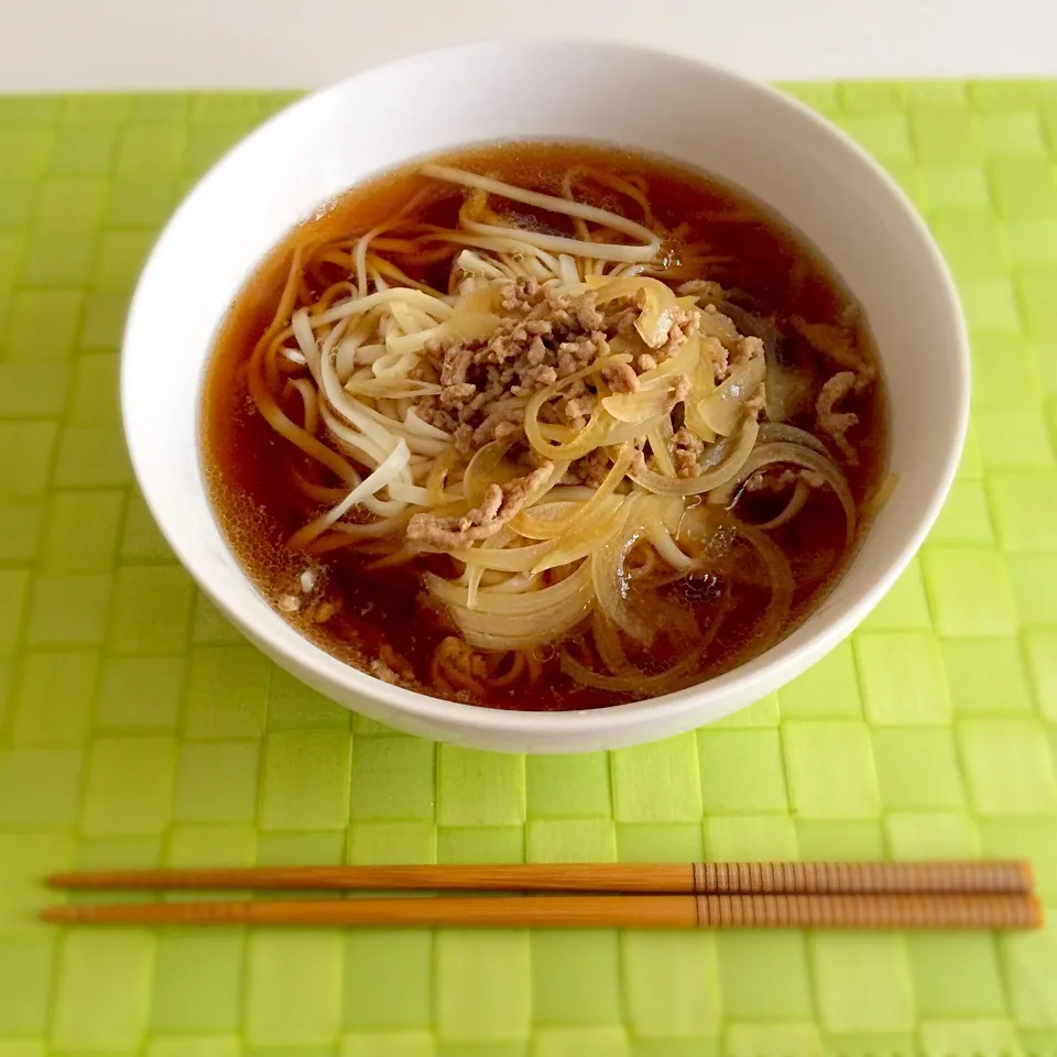 ひき肉と玉ねぎうどん|Koichi GOGOさん