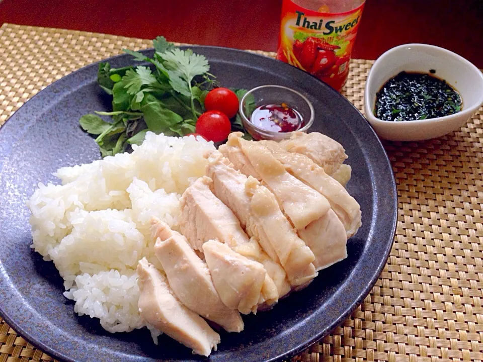 Hainanese chicken rice🐣海南風ﾁｷﾝﾗｲｽ for kids|🌈Ami🍻さん