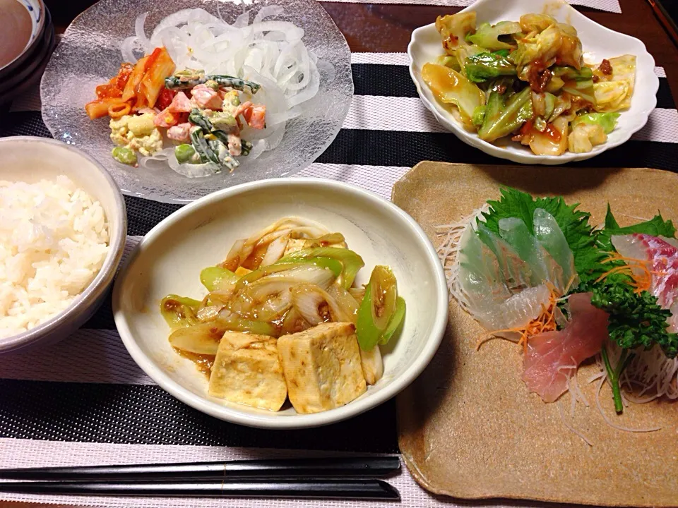 肉豆腐 キャベツ味噌炒め|愛ペガさん