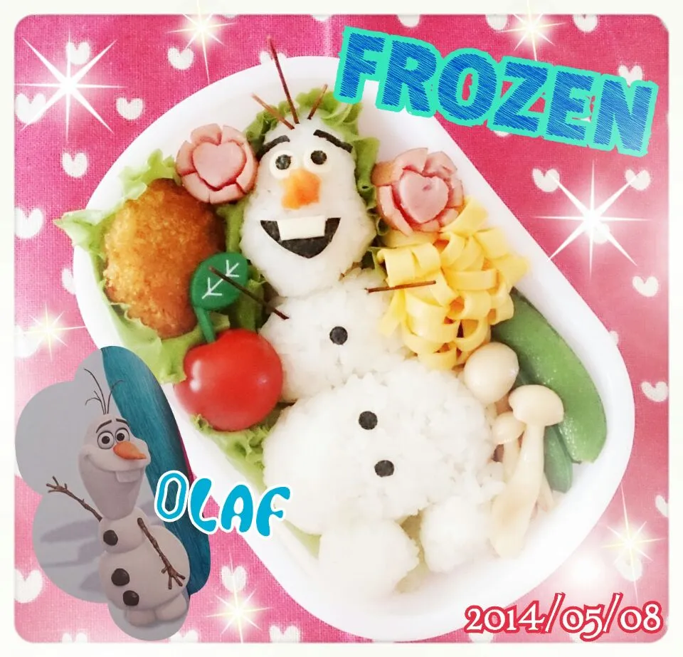 オラフお弁当～FROZEN～|ﾃｨｯｷｰ＆ﾐｭﾌｨさん