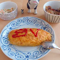 Snapdishの料理写真:朝食用オムライス(☆∀☆)|ソディ・ヴェダーさん