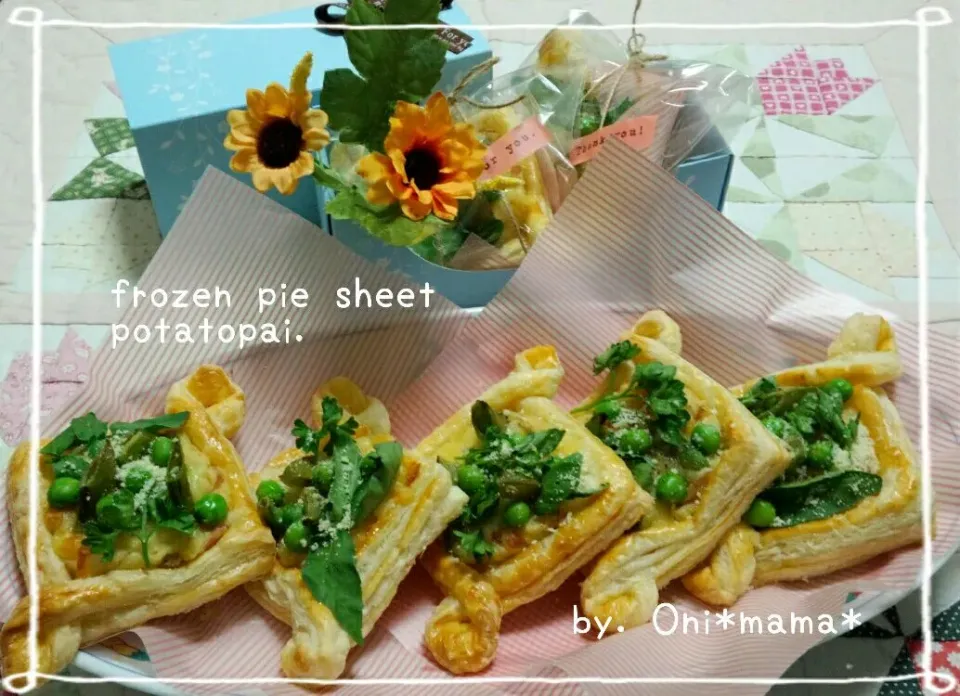 冷凍パイシートで簡単♡greenvegetablepotatopai|ONI*MAMA*さん