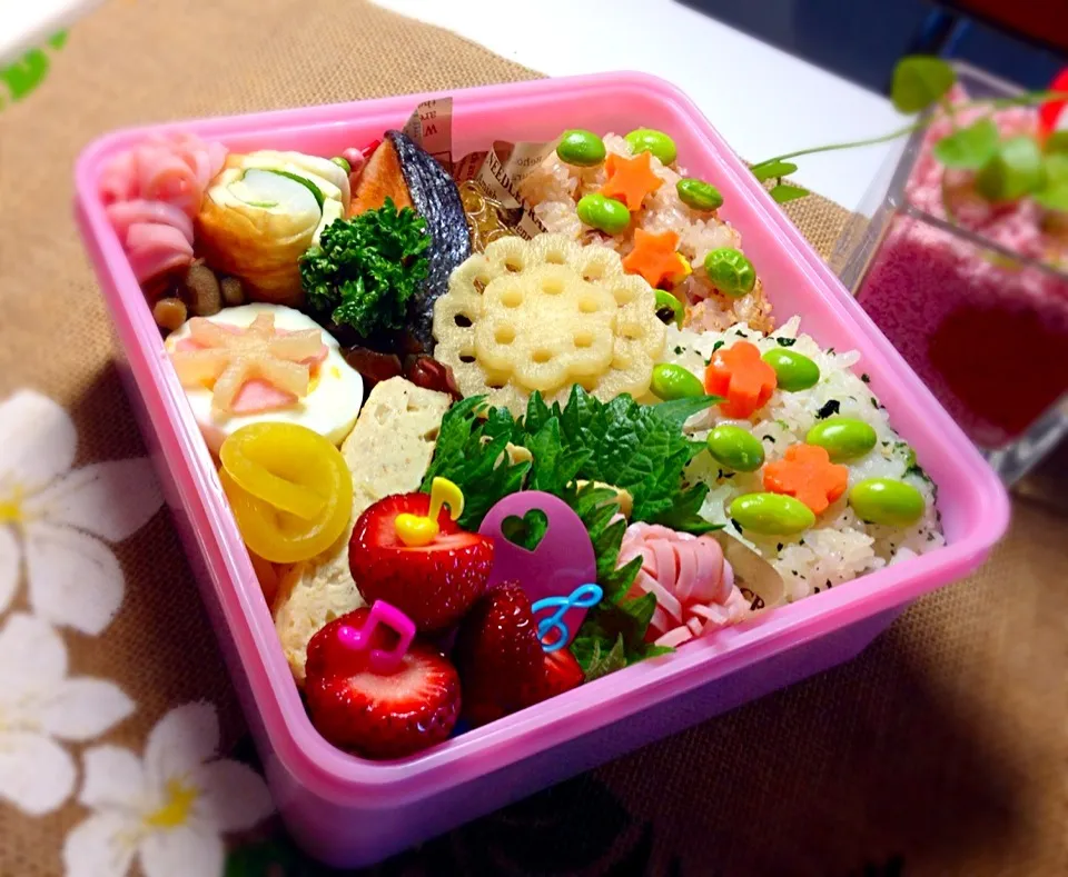 Snapdishの料理写真:5/11日曜日☆夫に作ったお弁当|mamiさん