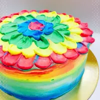 Snapdishの料理写真:Rainbow Cake!!|Winny Yauさん