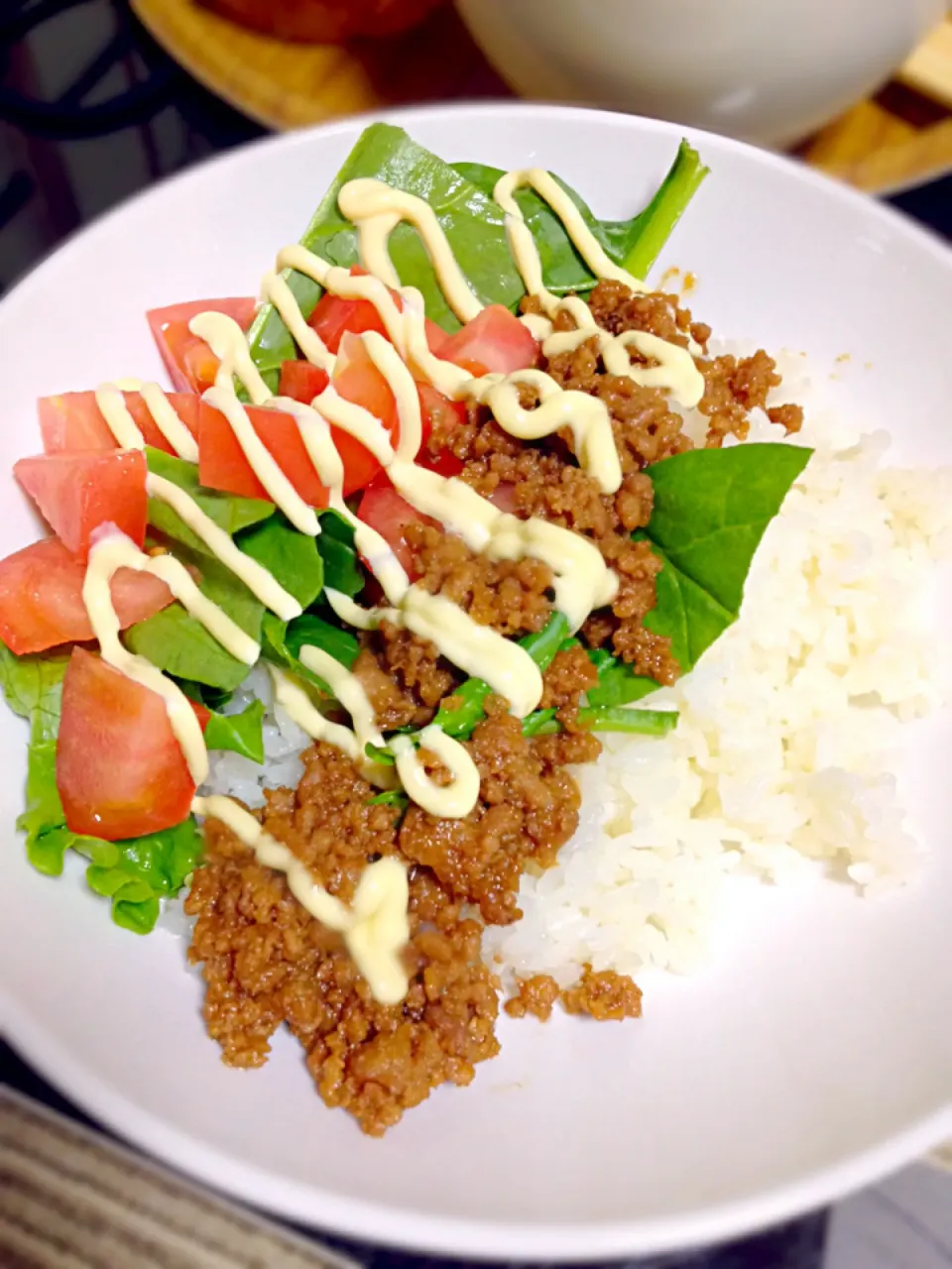 お昼ご飯・豚そぼろ丼(人●´ω｀●)|BlackBirdさん