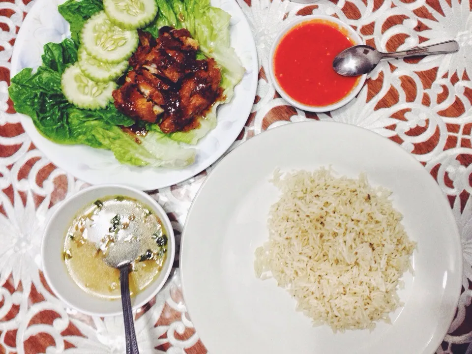 My first attempt at mum's chicken rice for her special day!|hurul | 후룰さん