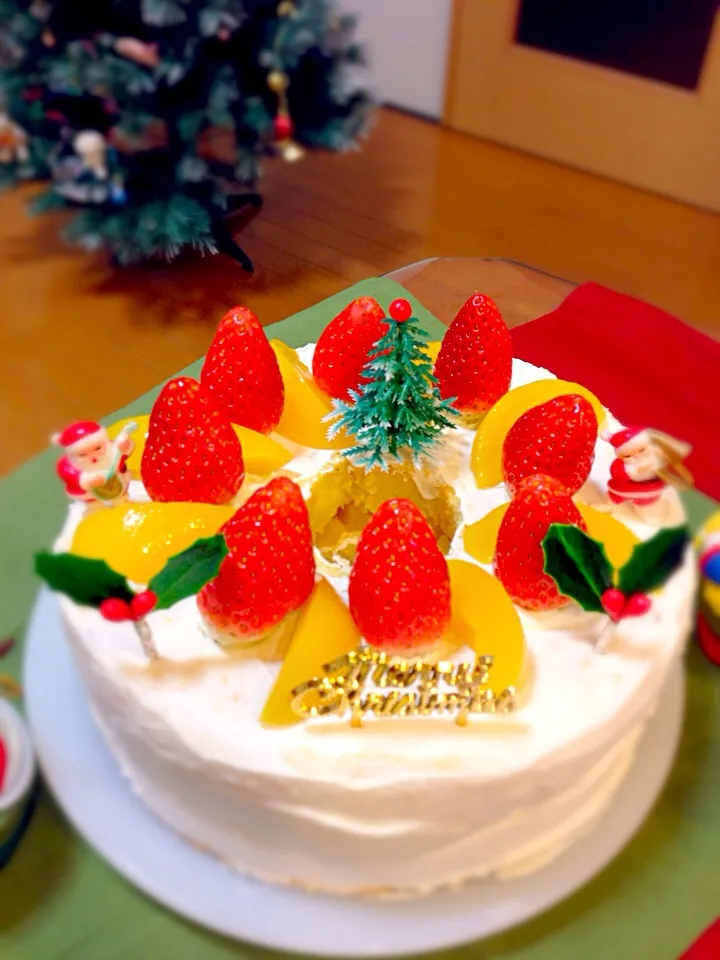 クリスマスシフォンケーキ|ちびいさん