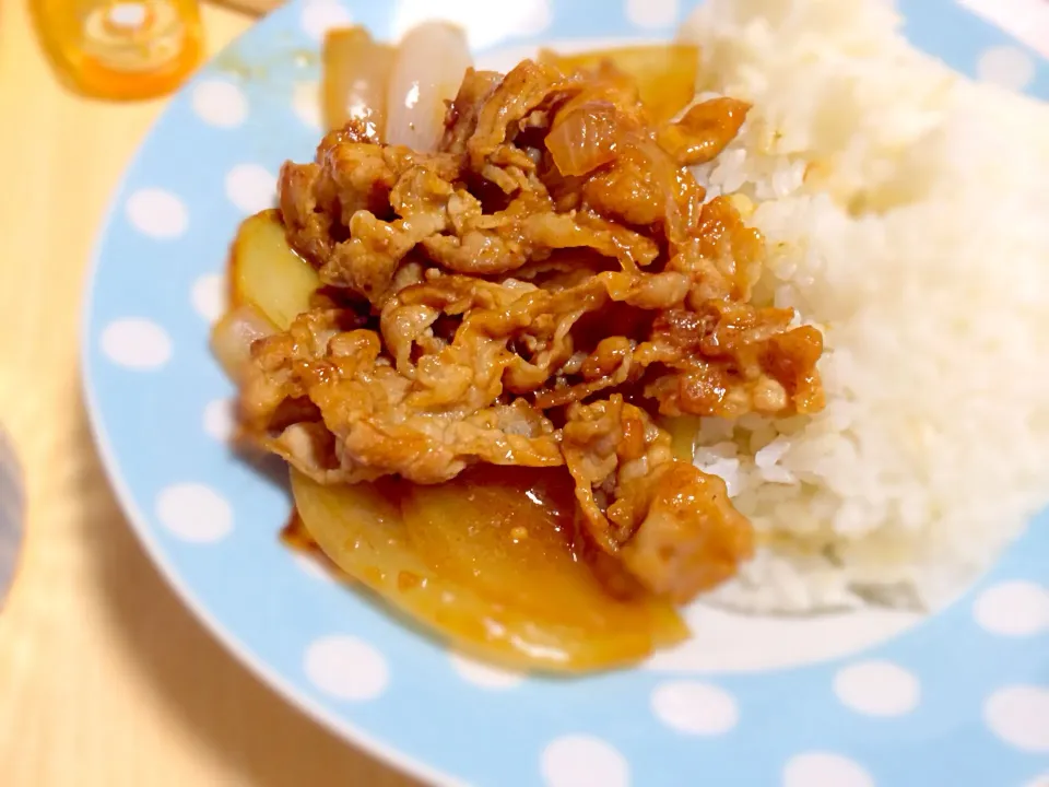 生姜焼き丼|おさおさん